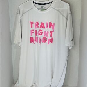 Russell dri power training for white short sleeve top size extra large 46/48